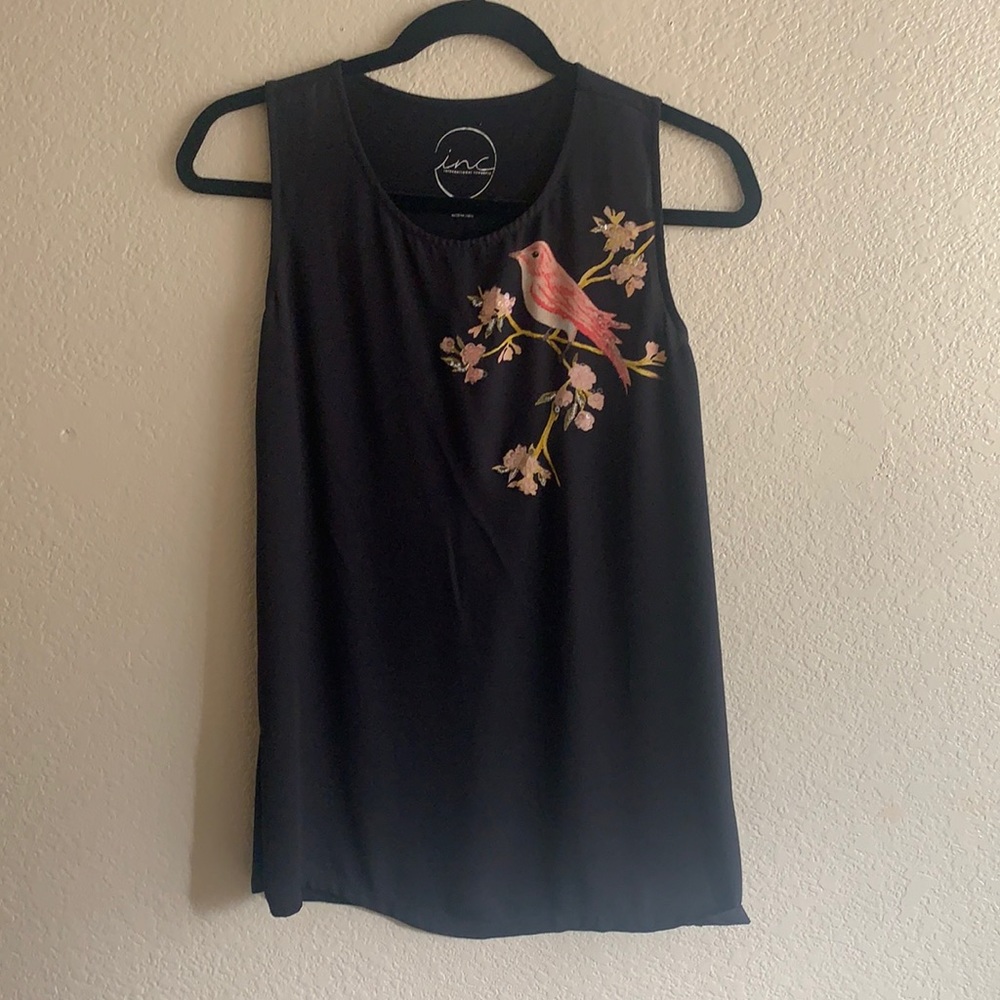 Bird embellished top